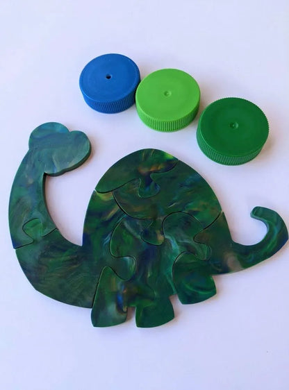 Recycled Plastic Dinosaur Puzzles – Prehistoric Fun with a Purpose!