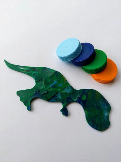 Recycled Plastic Dinosaur Puzzles – Prehistoric Fun with a Purpose!