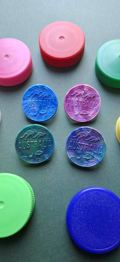 Lapel Pins – Made From 100% Recycled Milk Lids ♻️