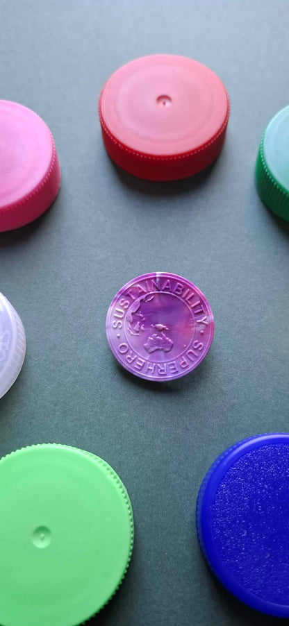 Lapel Pins – Made From 100% Recycled Milk Lids ♻️