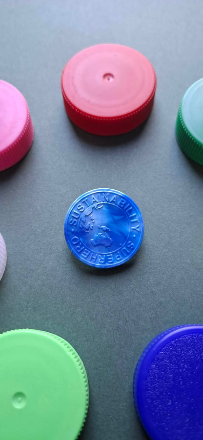 Lapel Pins – Made From 100% Recycled Milk Lids ♻️